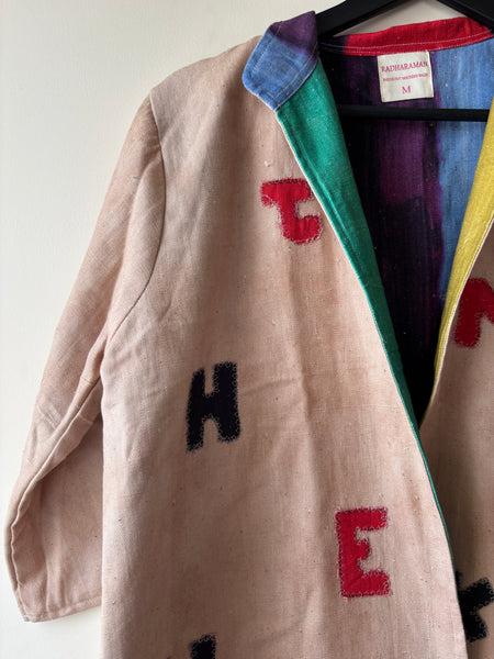 ABCD appliqué reversible jacket