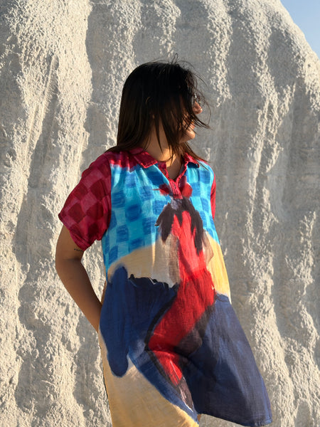 Riding my horse  [ shirt dress]