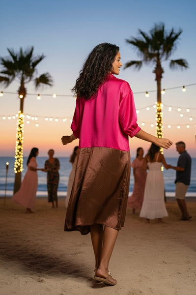 Dawn to dusk  ( oversized long shirt dress )
