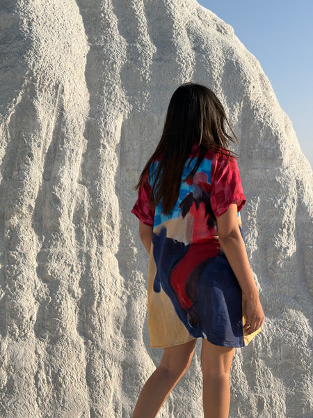 Riding my horse  [ shirt dress]