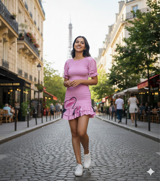 Victoria elasticated dress