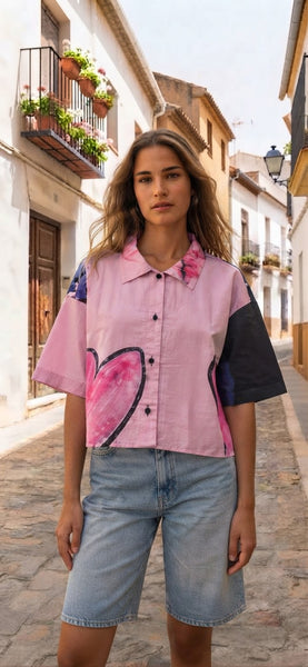 Victoria crop shirt