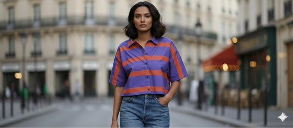 Style the stripe ( crop shirt )