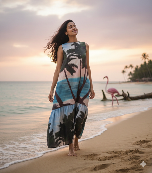 Beach vibe ( long dress )
