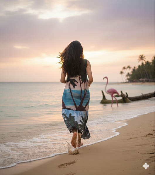 Beach vibe ( long dress )