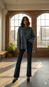 Grey blue ( oversized shirt)