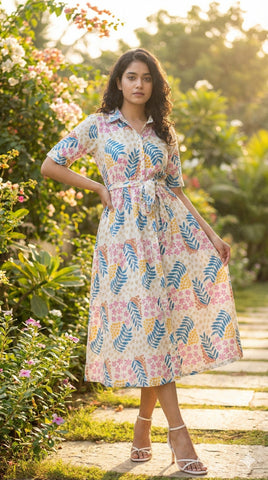 Juliet balcony ( midi with belt )