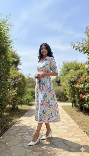 Juliet balcony ( midi with belt )