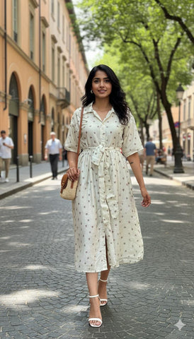 Tulip ( midi with belt )