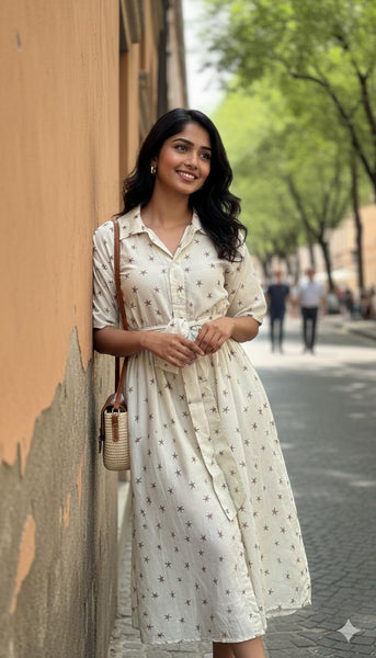 Tulip ( midi with belt )