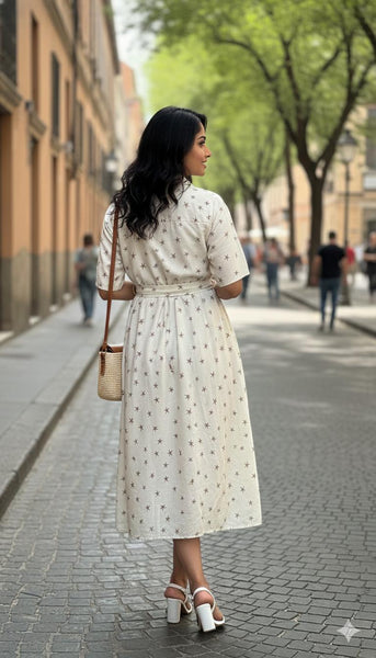 Tulip ( midi with belt )