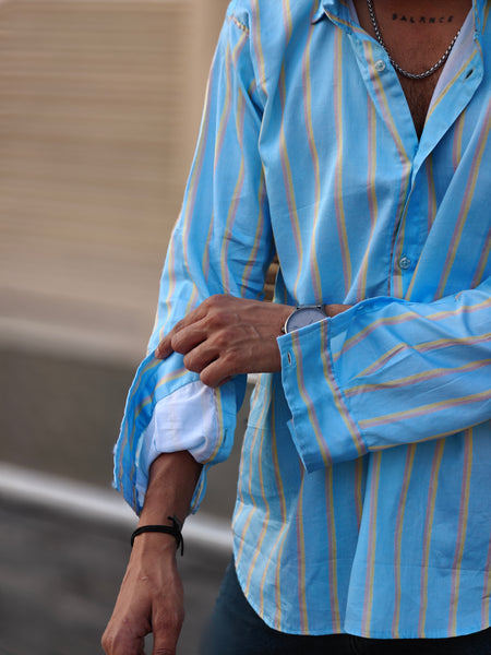 Blue striped (Men’s shirt )