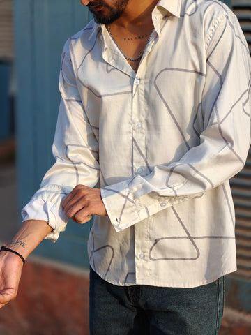 Grey striped ( men’s shirt )