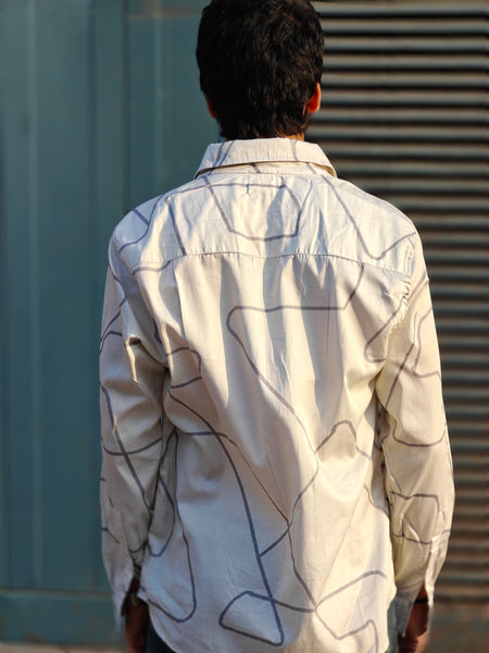 Grey striped ( men’s shirt )