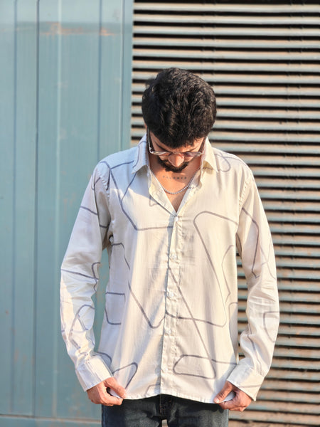Grey striped ( men’s shirt )