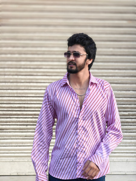 Pink striped (Men’s shirt )