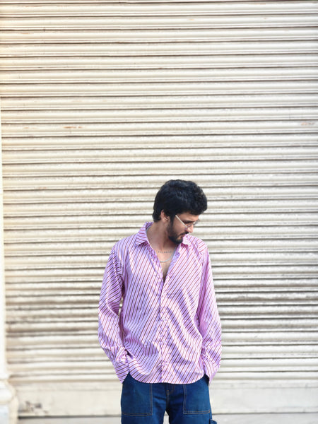 Pink striped (Men’s shirt )