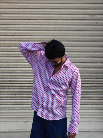 Pink striped (Men’s shirt )