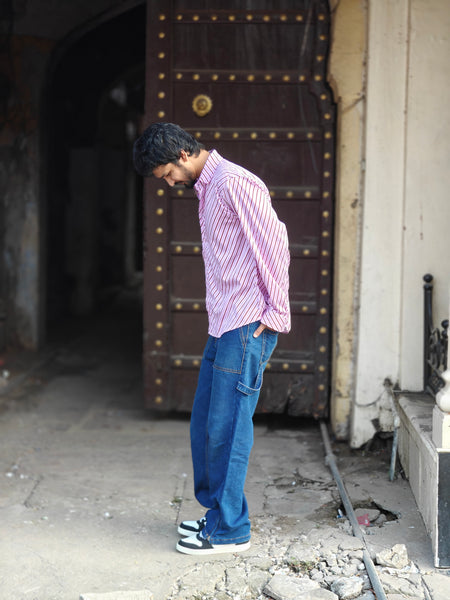 Pink striped (Men’s shirt )