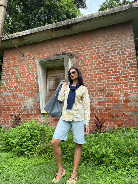 Yellow checkered shirt