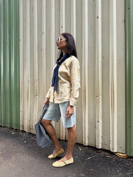 Yellow checkered shirt