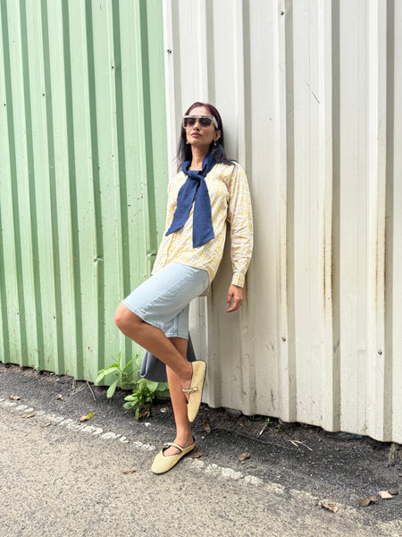 Yellow checkered shirt