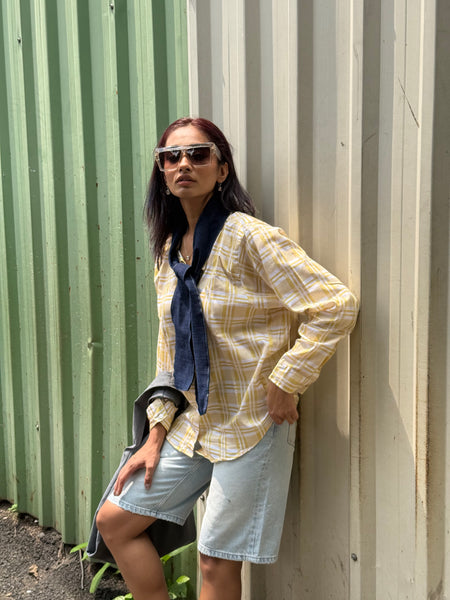 Yellow checkered shirt