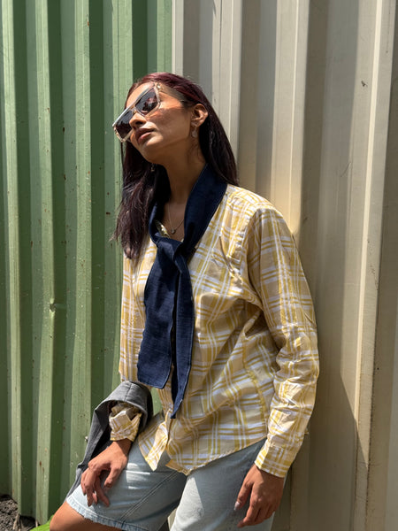 Yellow checkered shirt