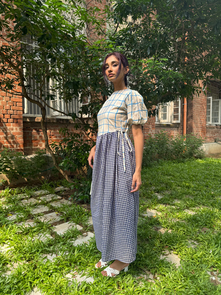 Checks+ghingham ( maxi )