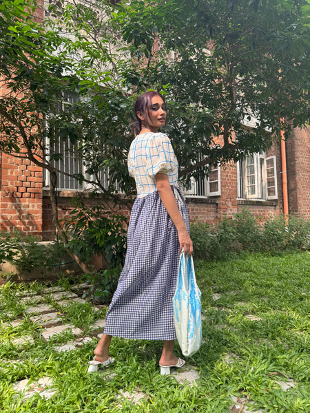 Checks+ghingham ( maxi )