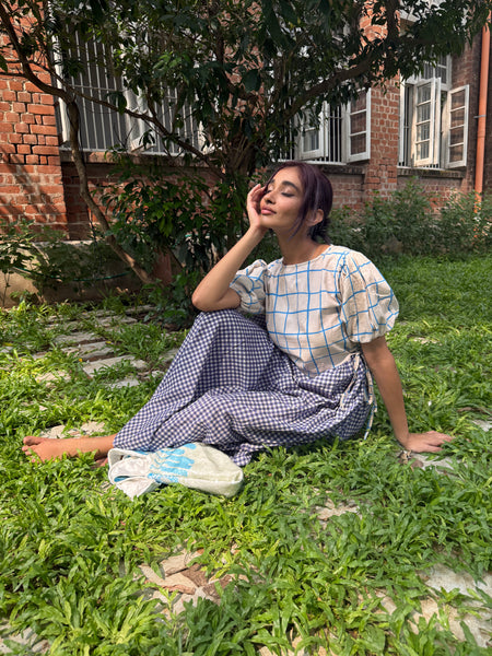 Checks+ghingham ( maxi )
