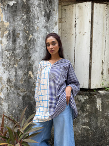 Checkered short kurta
