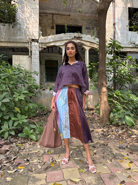 Mix Striped skirt