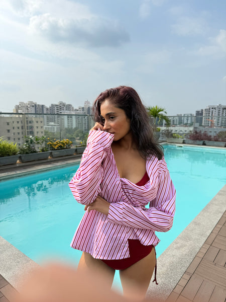Red striped shirt
