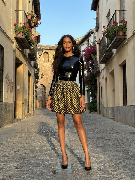 Golden night  ( balloon skirt )