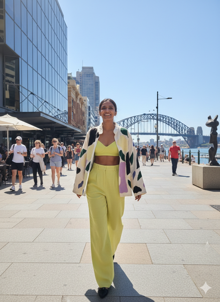 All shapes applique jacket