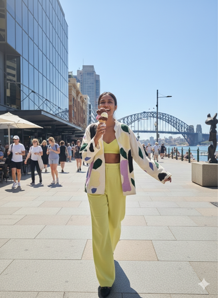 All shapes applique jacket