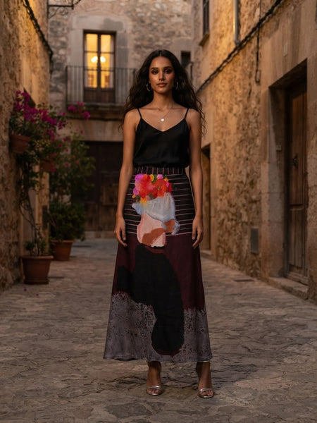 Boy & bouquet ( long skirt  )