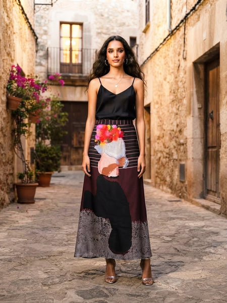 Boy & bouquet ( long skirt  )