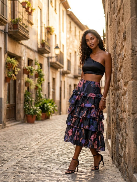 Painted garden ( frill skirt )