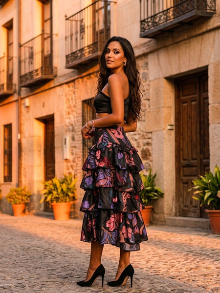 Painted garden ( frill skirt )