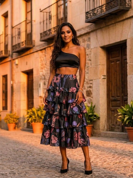 Painted garden ( frill skirt )