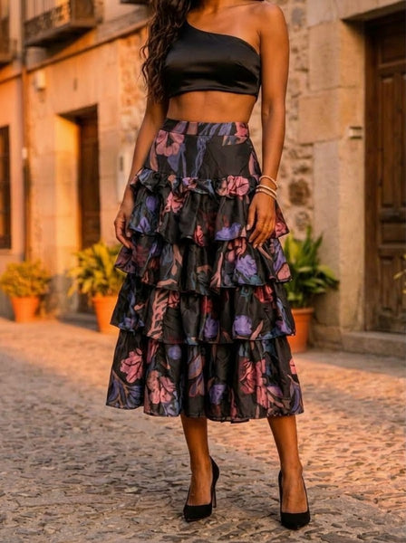 Painted garden ( frill skirt )