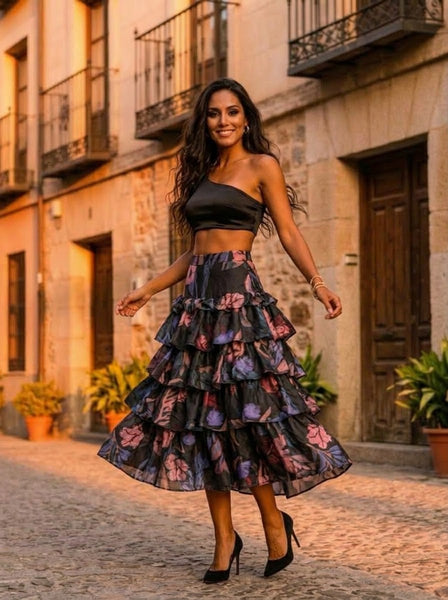 Painted garden ( frill skirt )