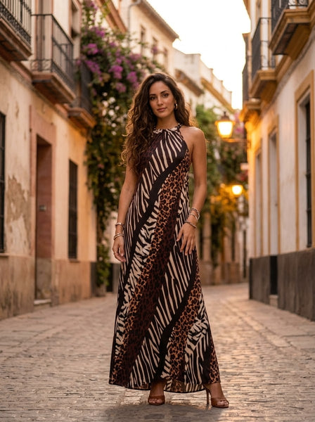 Animal  ( Backless dress )
