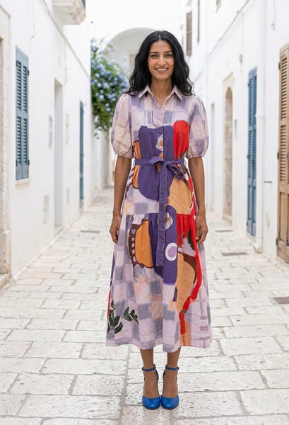The backyard  ( long dress with belt  )