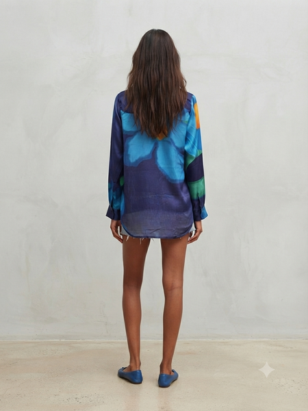 Blue garden  ( shirt )