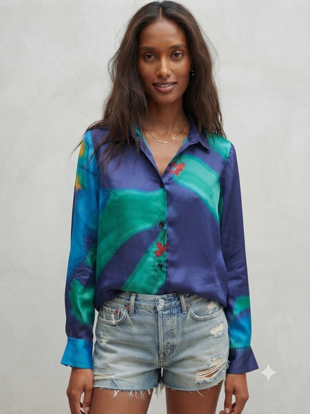 Blue garden  ( shirt )