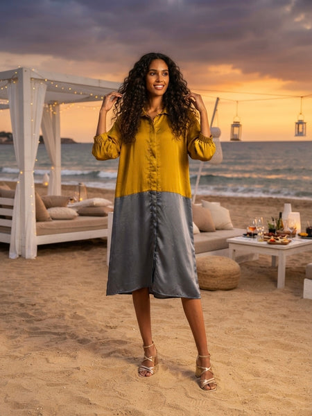 Sunset ( oversized long shirt dress )