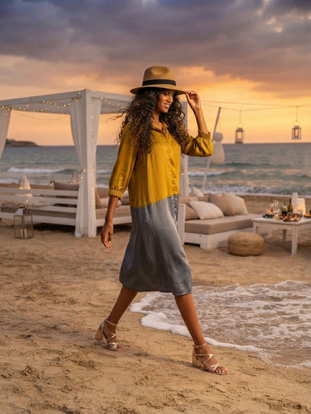 Sunset ( oversized long shirt dress )